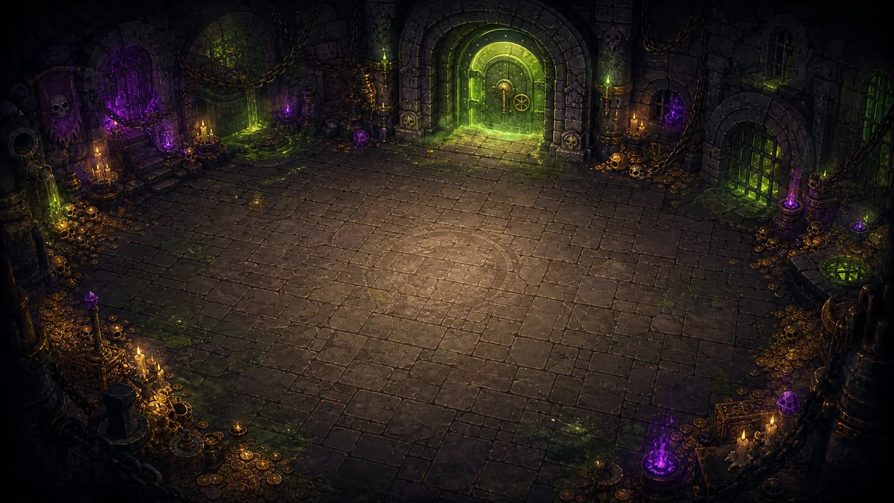 LoopLoot auto-chess dungeon board